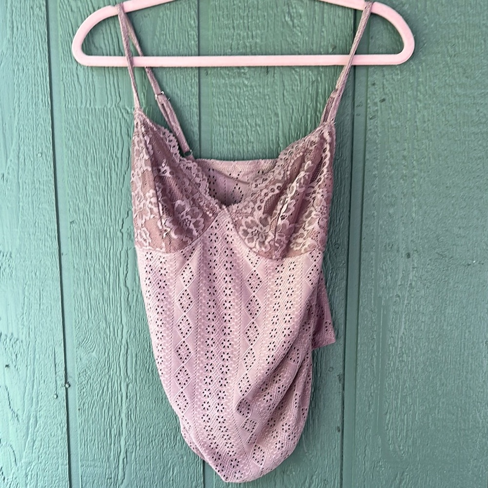 SHEIN Lace Camisole in Dusty Pink